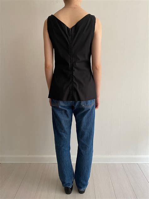 prada v neck blouse